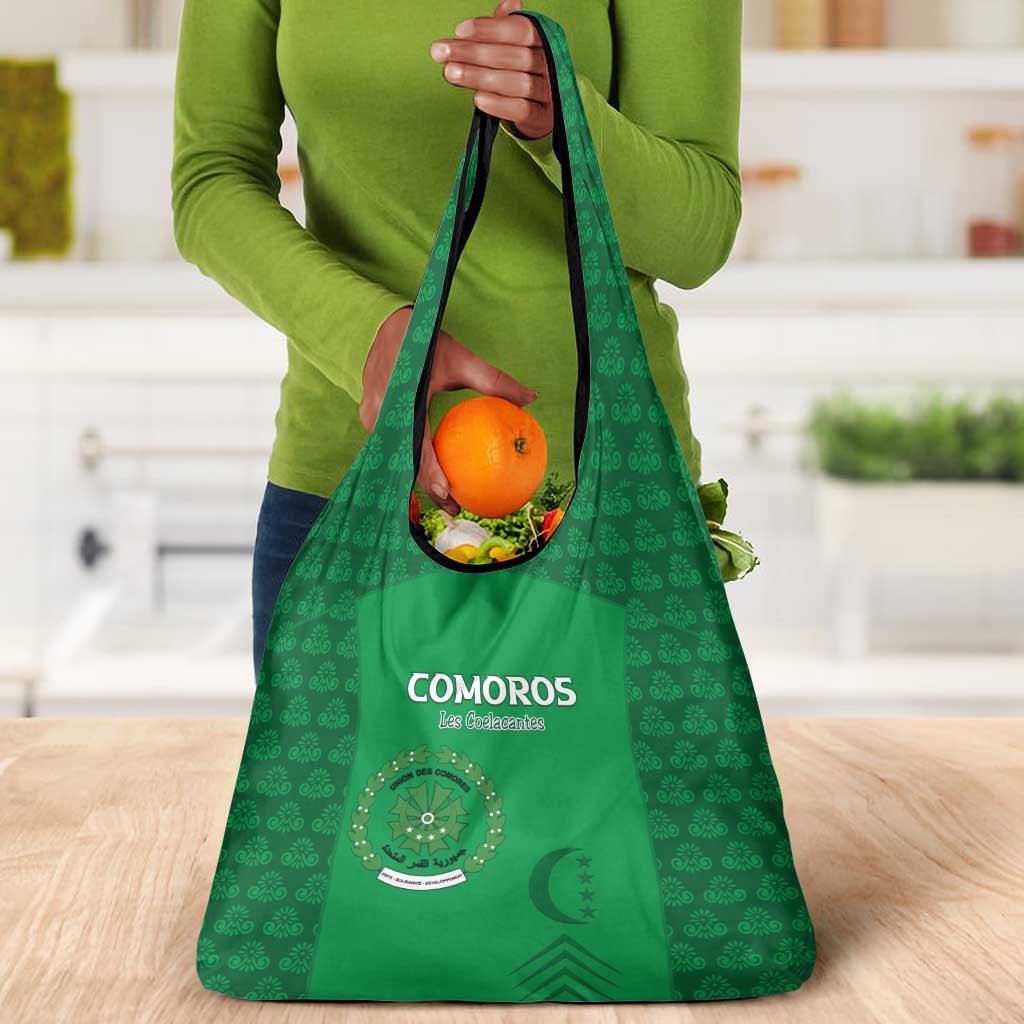Comoros Football Grocery Bag Go Champions Green Les Coelacantes - Wonder Print Shop
