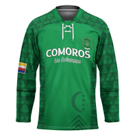 Custom Comoros Football Hockey Jersey Go Champions Green Les Coelacantes - Wonder Print Shop