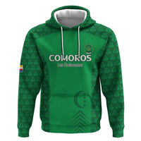 Custom Comoros Football Hoodie Go Champions Green Les Coelacantes - Wonder Print Shop