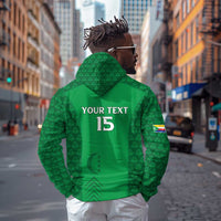 Custom Comoros Football Hoodie Go Champions Green Les Coelacantes - Wonder Print Shop