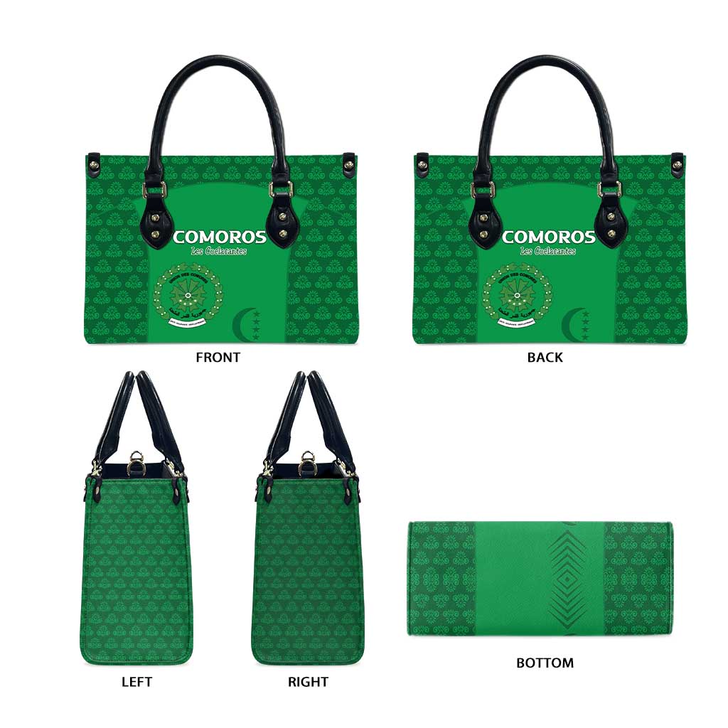 Comoros Football Leather Bag Go Champions Green Les Coelacantes - Wonder Print Shop