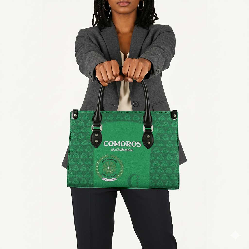 Comoros Football Leather Bag Go Champions Green Les Coelacantes - Wonder Print Shop