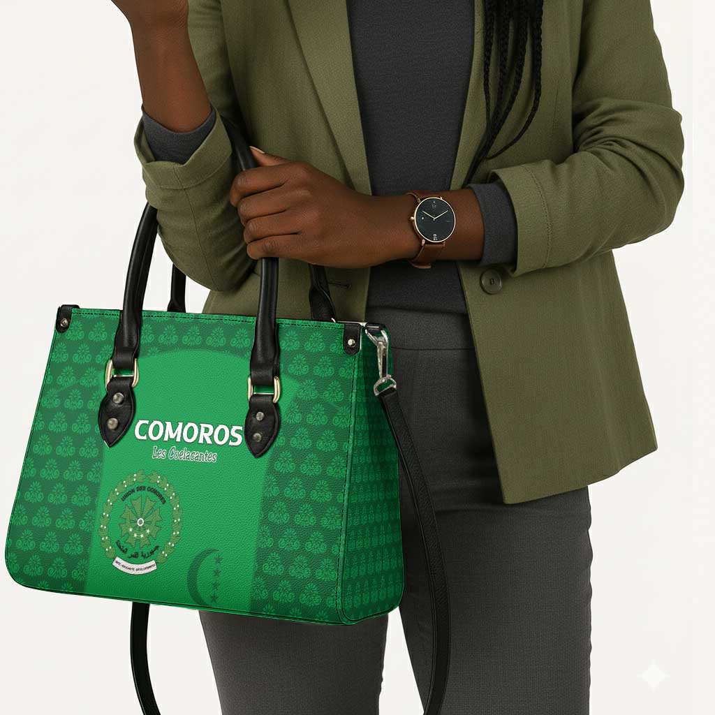Comoros Football Leather Bag Go Champions Green Les Coelacantes - Wonder Print Shop