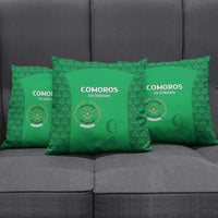 Comoros Football Pillow Cover Go Champions Green Les Coelacantes - Wonder Print Shop