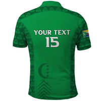 Custom Comoros Football Polo Shirt Go Champions Green Les Coelacantes LT15