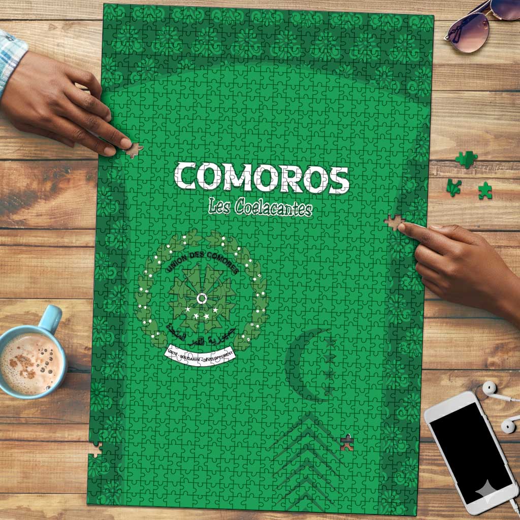 Comoros Football Puzzle Go Champions Green Les Coelacantes - Wonder Print Shop