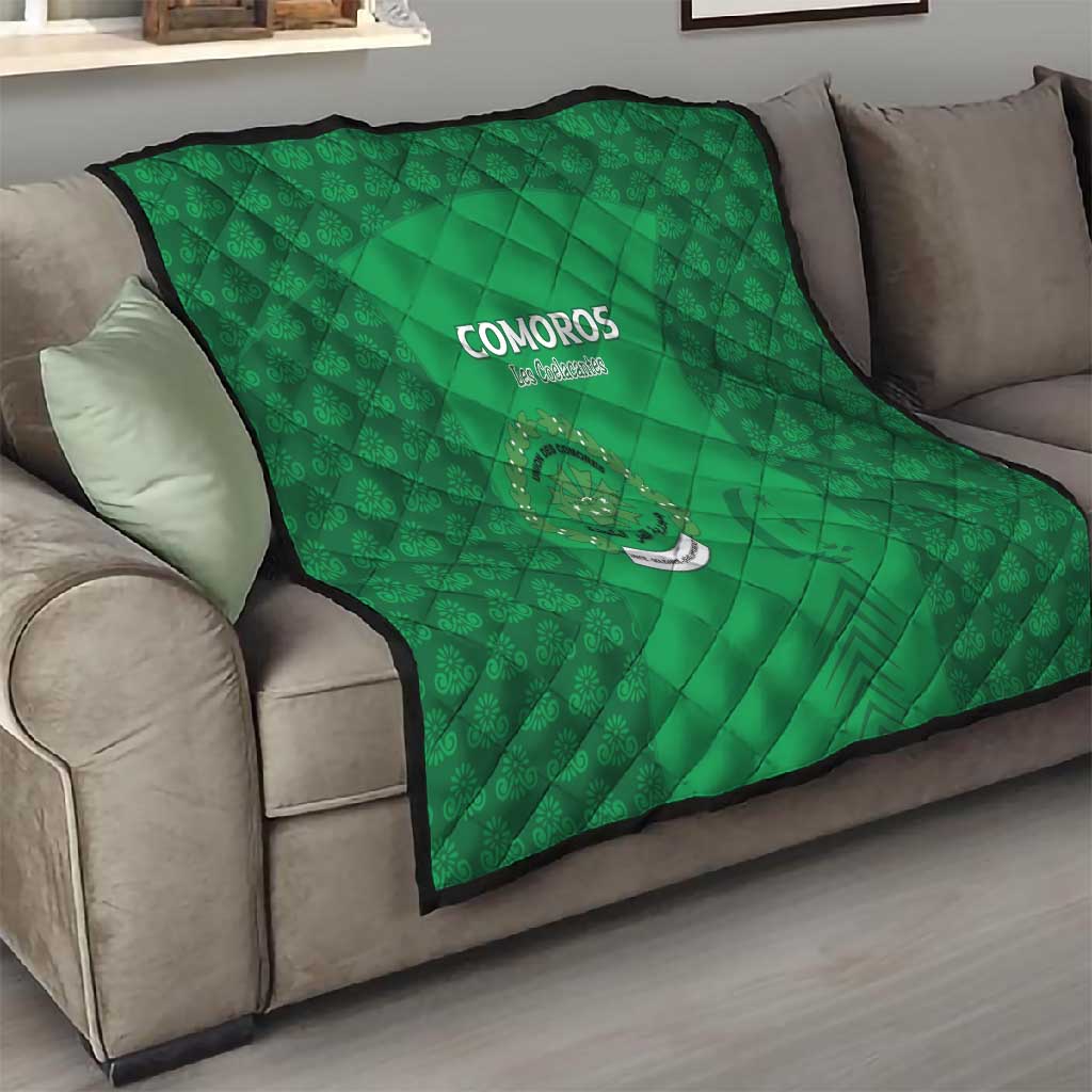 Comoros Football Quilt Go Champions Green Les Coelacantes - Wonder Print Shop