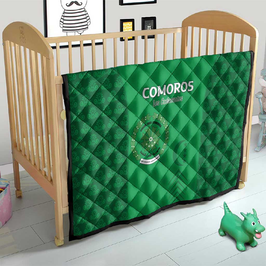 Comoros Football Quilt Go Champions Green Les Coelacantes - Wonder Print Shop