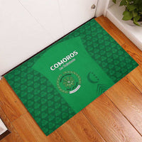 Comoros Football Rubber Doormat Go Champions Green Les Coelacantes - Wonder Print Shop