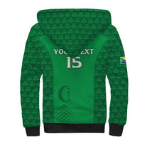 Custom Comoros Football Sherpa Hoodie Go Champions Green Les Coelacantes - Wonder Print Shop