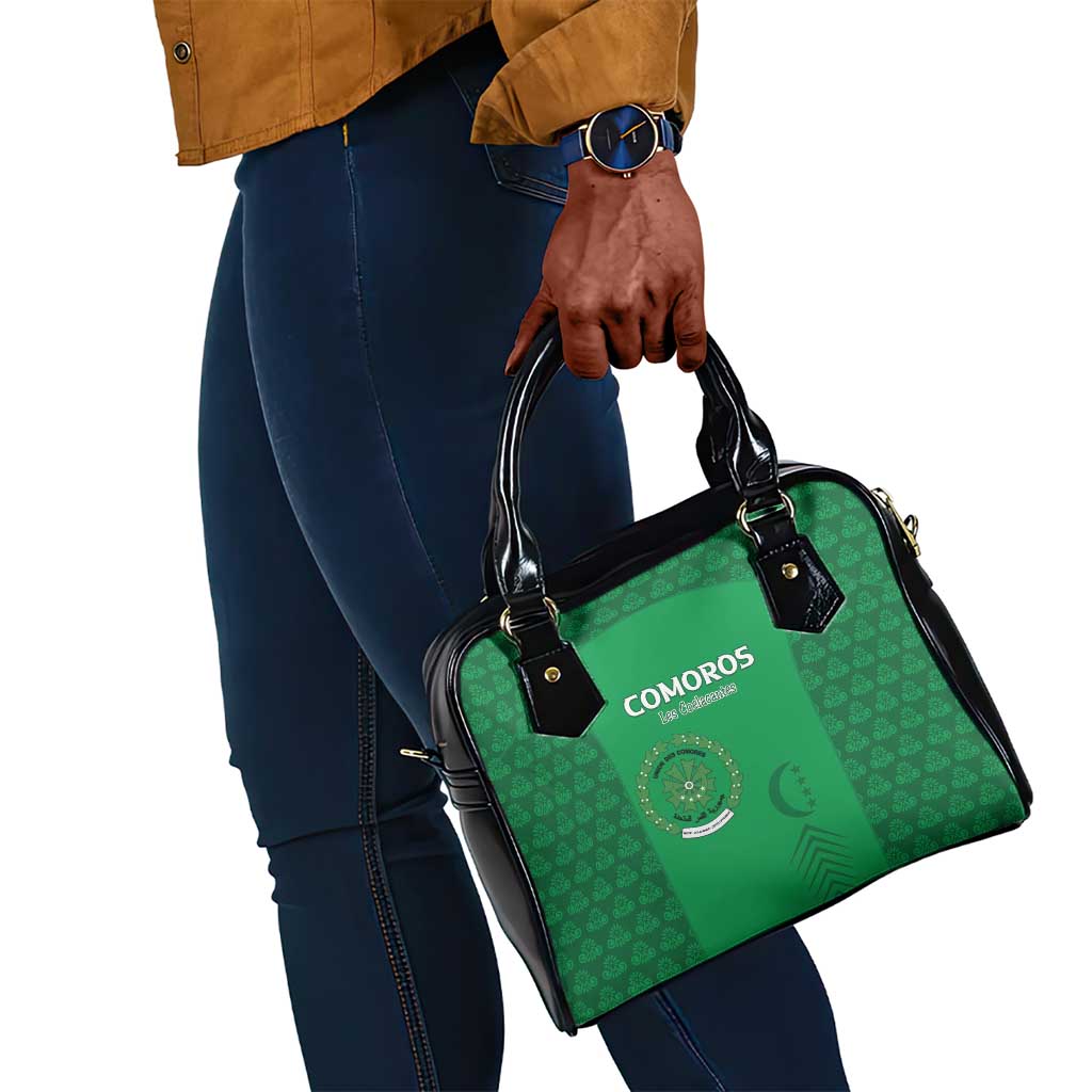 Comoros Football Shoulder Handbag Go Champions Green Les Coelacantes - Wonder Print Shop
