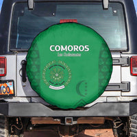 Comoros Football Spare Tire Cover Go Champions Green Les Coelacantes - Wonder Print Shop