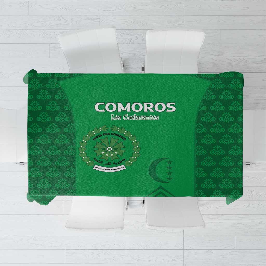 Comoros Football Tablecloth Go Champions Green Les Coelacantes - Wonder Print Shop