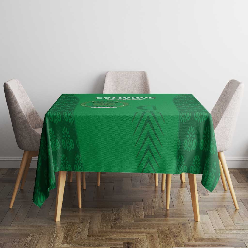 Comoros Football Tablecloth Go Champions Green Les Coelacantes - Wonder Print Shop
