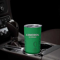 Custom Comoros Football Tumbler Cup Go Champions Green Les Coelacantes - Wonder Print Shop