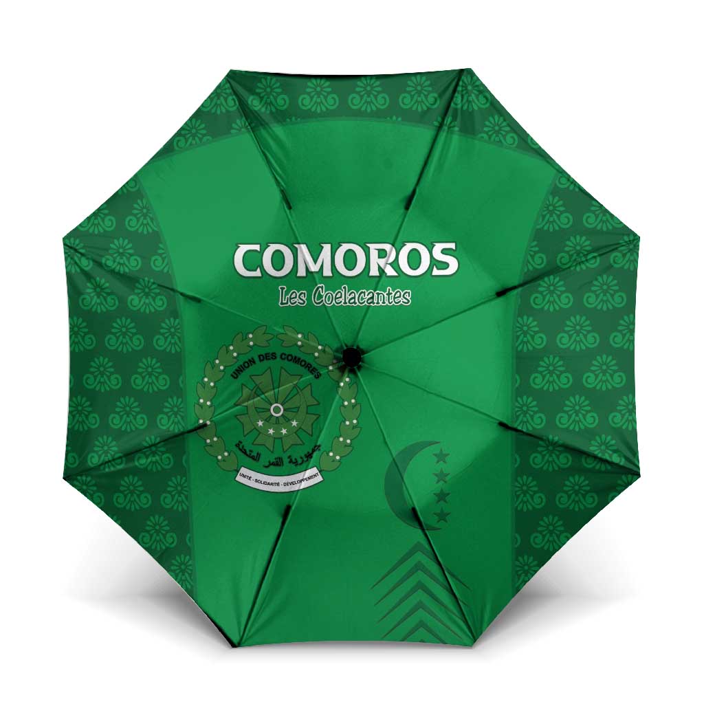 Comoros Football Umbrella Go Champions Green Les Coelacantes - Wonder Print Shop