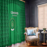 Comoros Football Window Curtain Go Champions Green Les Coelacantes - Wonder Print Shop
