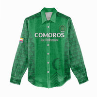 Custom Comoros Football Women Casual Shirt Go Champions Green Les Coelacantes - Wonder Print Shop