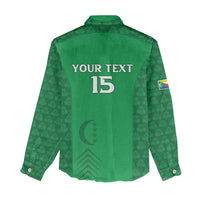 Custom Comoros Football Women Casual Shirt Go Champions Green Les Coelacantes - Wonder Print Shop