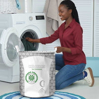 Comoros Football Laundry Basket Go Champions White Les Coelacantes - Wonder Print Shop