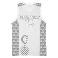 Custom Comoros Football Basketball Jersey Go Champions White Les Coelacantes - Wonder Print Shop