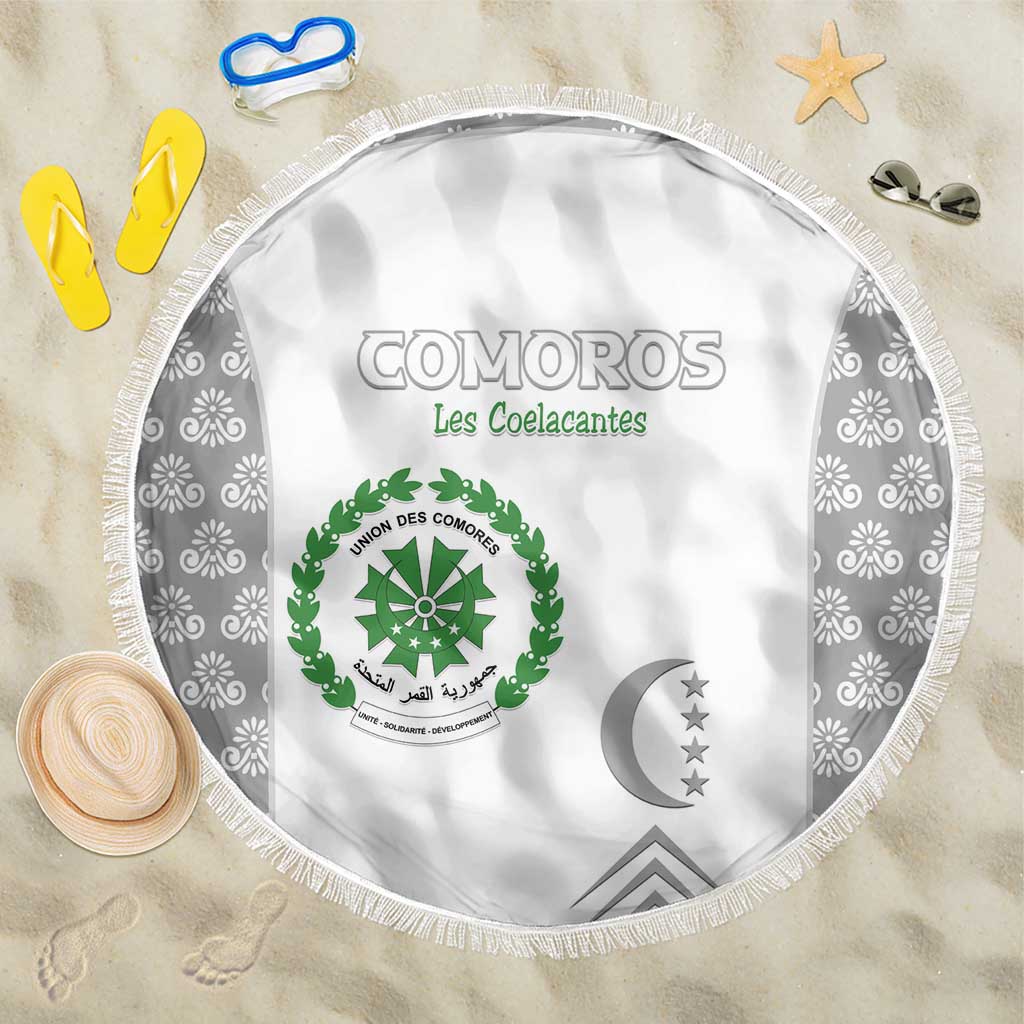 Comoros Football Beach Blanket Go Champions White Les Coelacantes - Wonder Print Shop