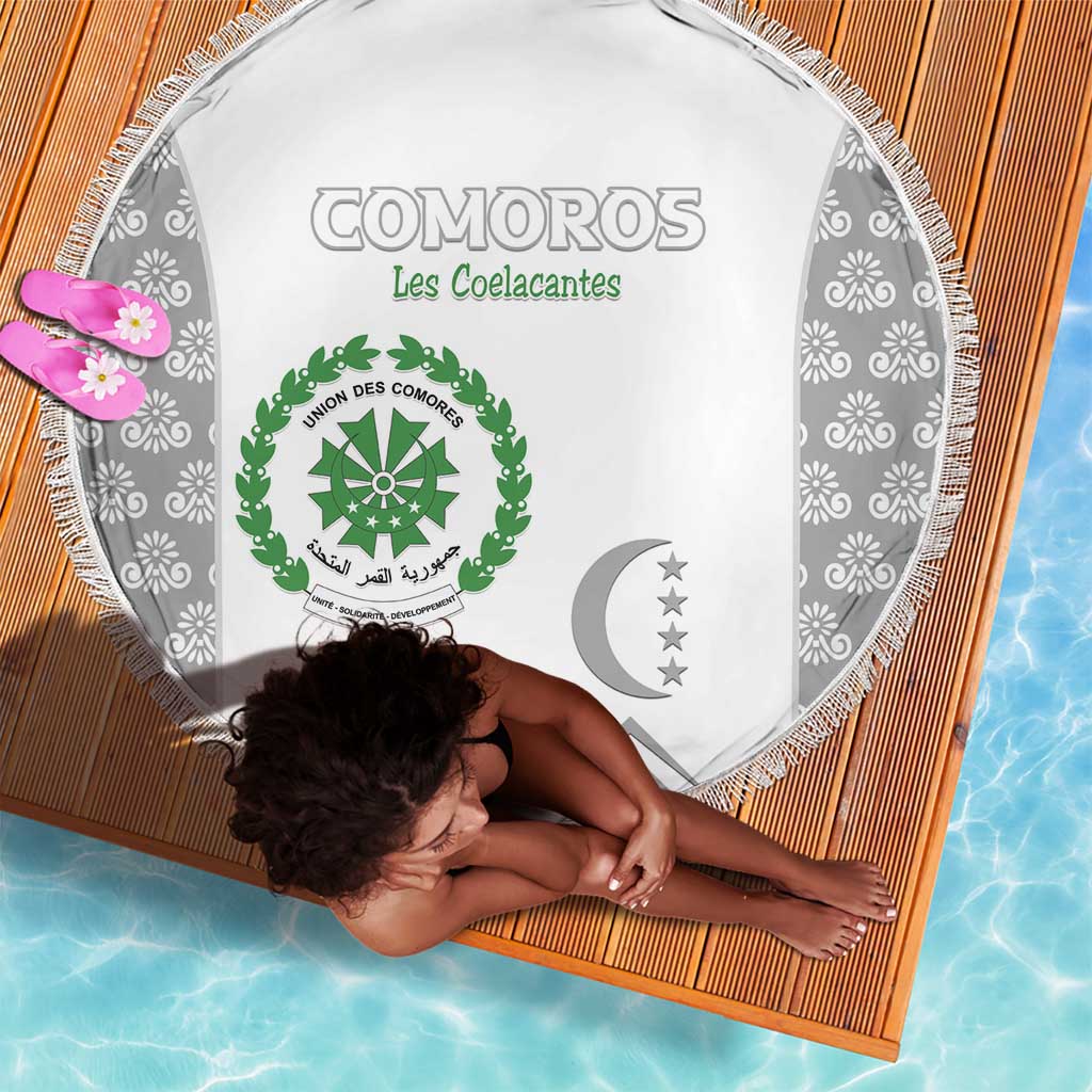 Comoros Football Beach Blanket Go Champions White Les Coelacantes - Wonder Print Shop