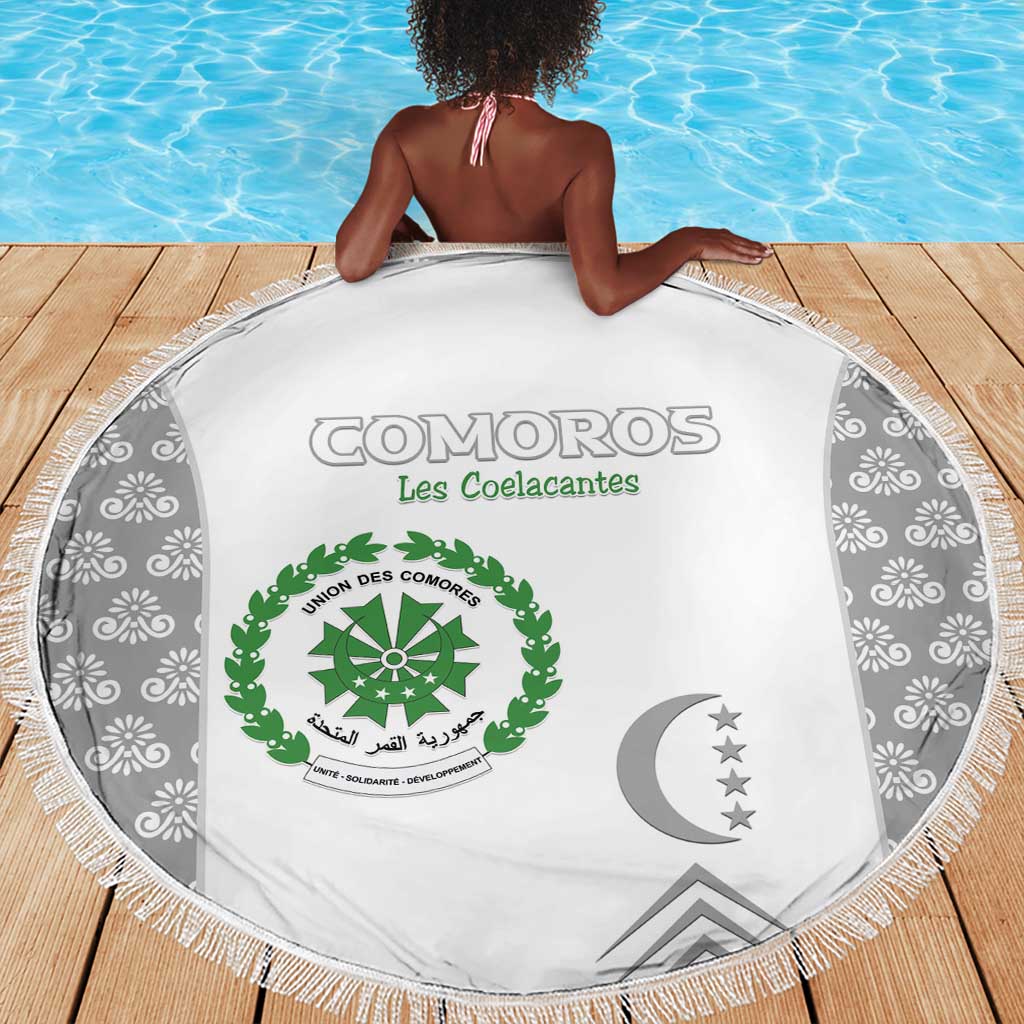 Comoros Football Beach Blanket Go Champions White Les Coelacantes - Wonder Print Shop