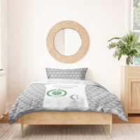 Comoros Football Bedding Set Go Champions White Les Coelacantes - Wonder Print Shop