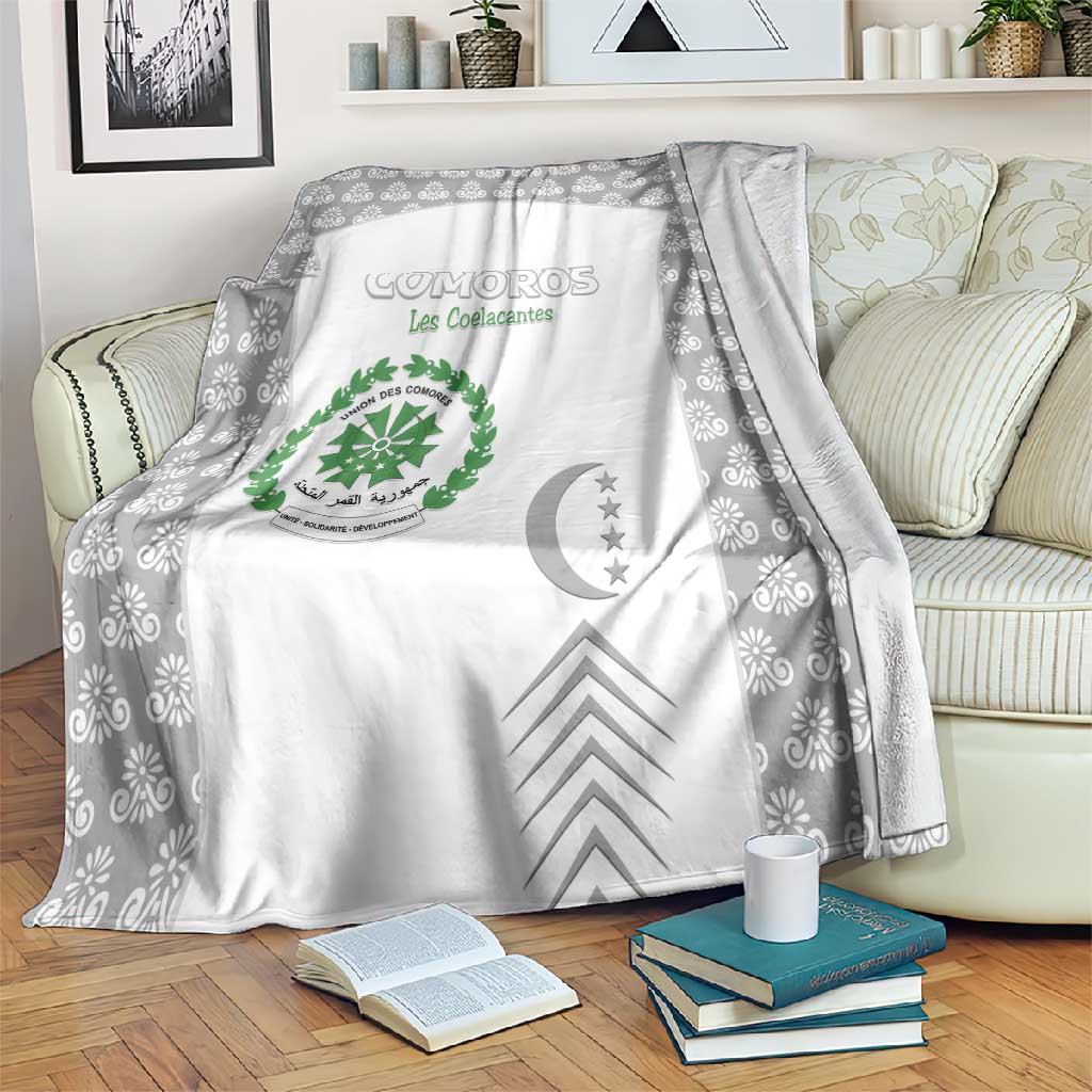 Comoros Football Blanket Go Champions White Les Coelacantes - Wonder Print Shop
