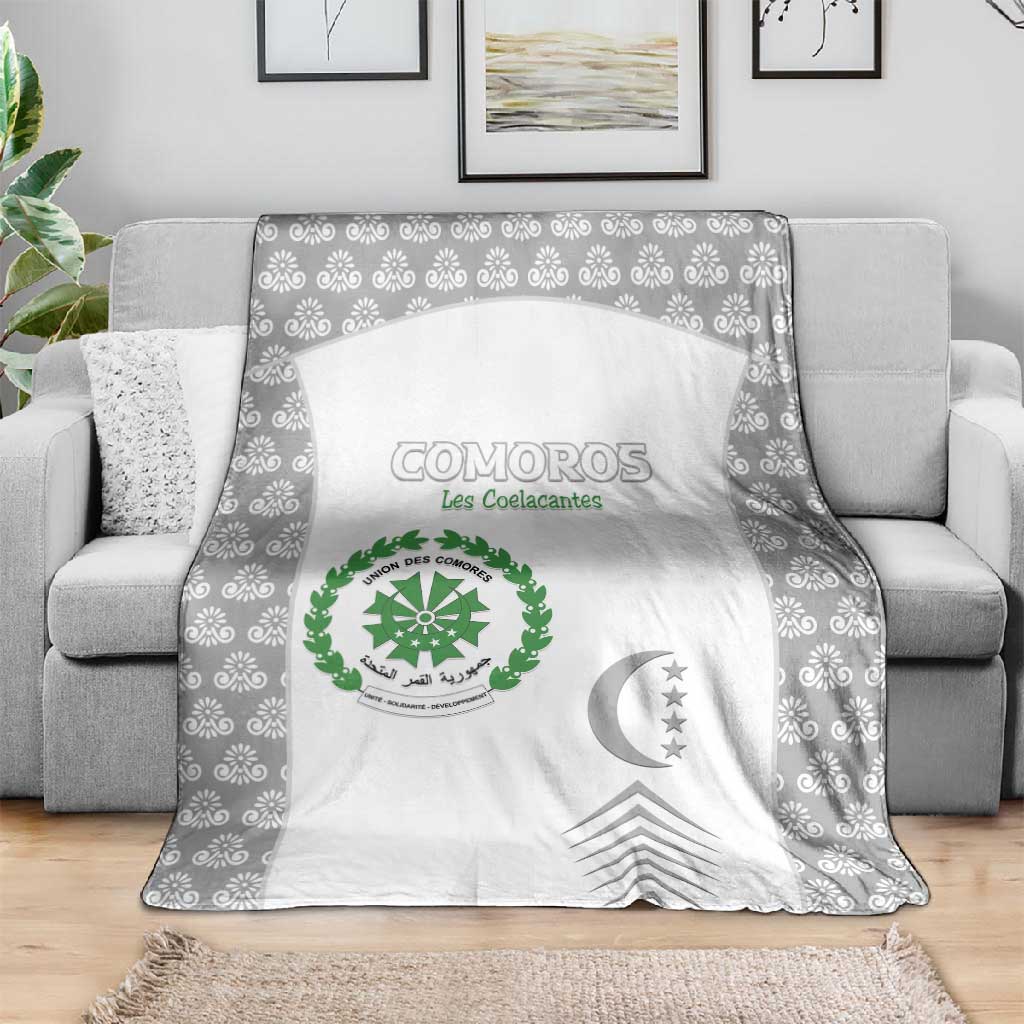 Comoros Football Blanket Go Champions White Les Coelacantes - Wonder Print Shop