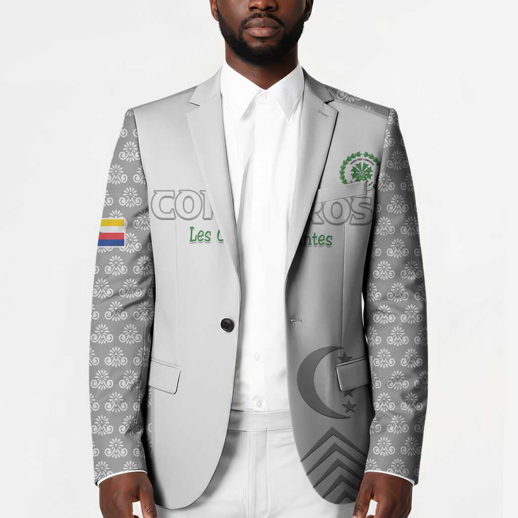 Custom Comoros Football Blazer Go Champions White Les Coelacantes - Wonder Print Shop