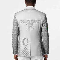 Custom Comoros Football Blazer Go Champions White Les Coelacantes - Wonder Print Shop