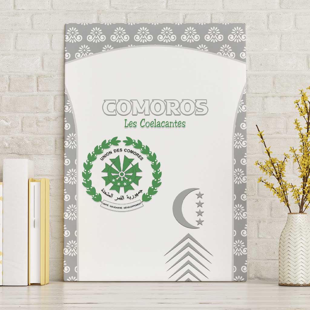 Comoros Football Canvas Wall Art Go Champions White Les Coelacantes - Wonder Print Shop