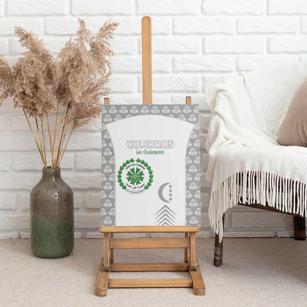 Comoros Football Canvas Wall Art Go Champions White Les Coelacantes - Wonder Print Shop