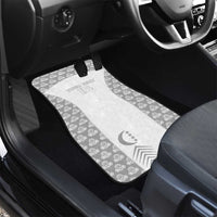 Custom Comoros Football Car Mats Go Champions White Les Coelacantes - Wonder Print Shop