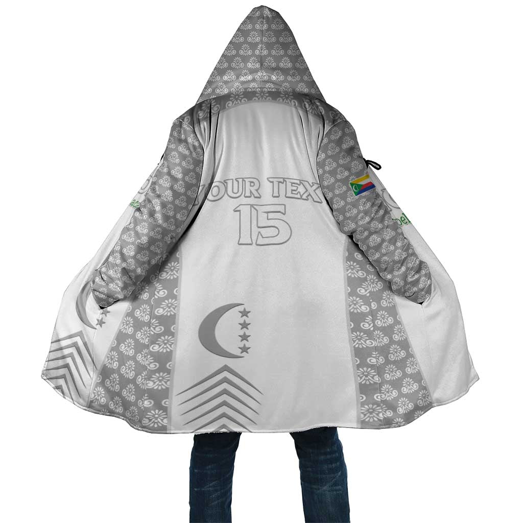 Custom Comoros Football Cloak Go Champions White Les Coelacantes - Wonder Print Shop