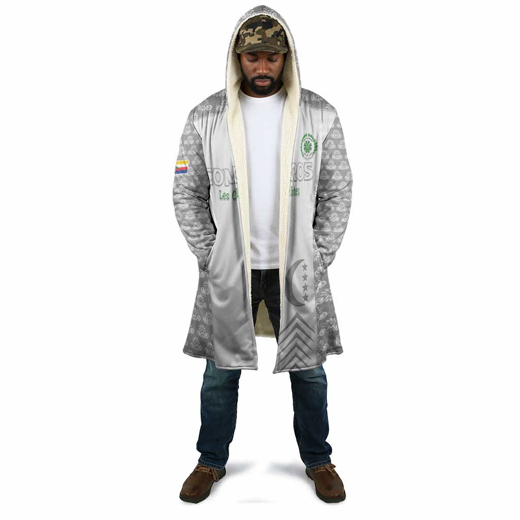 Custom Comoros Football Cloak Go Champions White Les Coelacantes - Wonder Print Shop