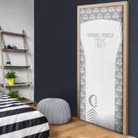 Custom Comoros Football Door Cover Go Champions White Les Coelacantes - Wonder Print Shop