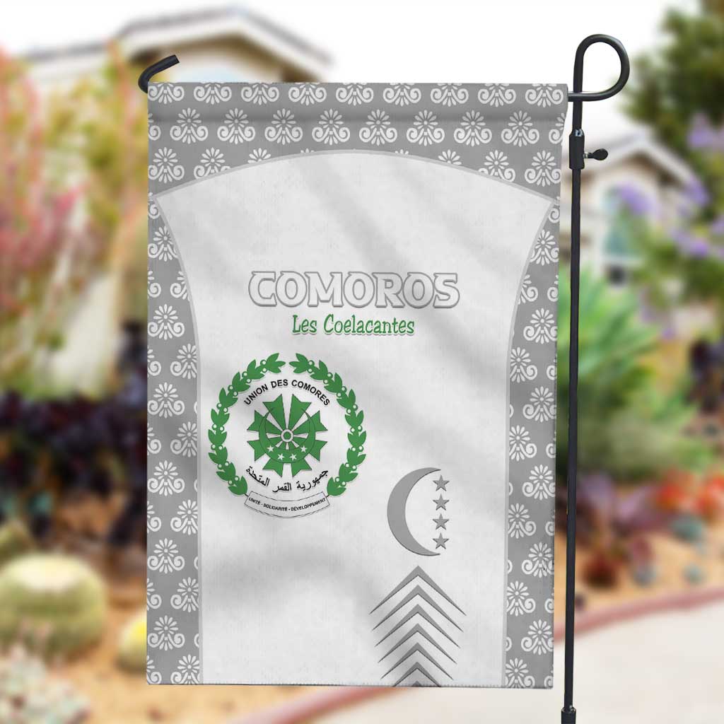 Comoros Football Garden Flag Go Champions White Les Coelacantes - Wonder Print Shop