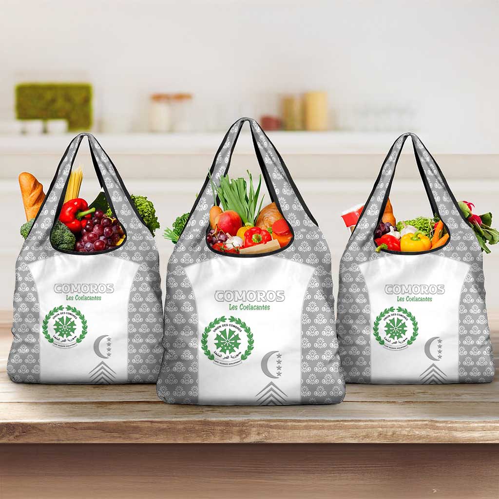 Comoros Football Grocery Bag Go Champions White Les Coelacantes - Wonder Print Shop