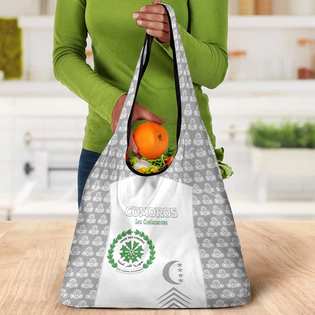 Comoros Football Grocery Bag Go Champions White Les Coelacantes - Wonder Print Shop