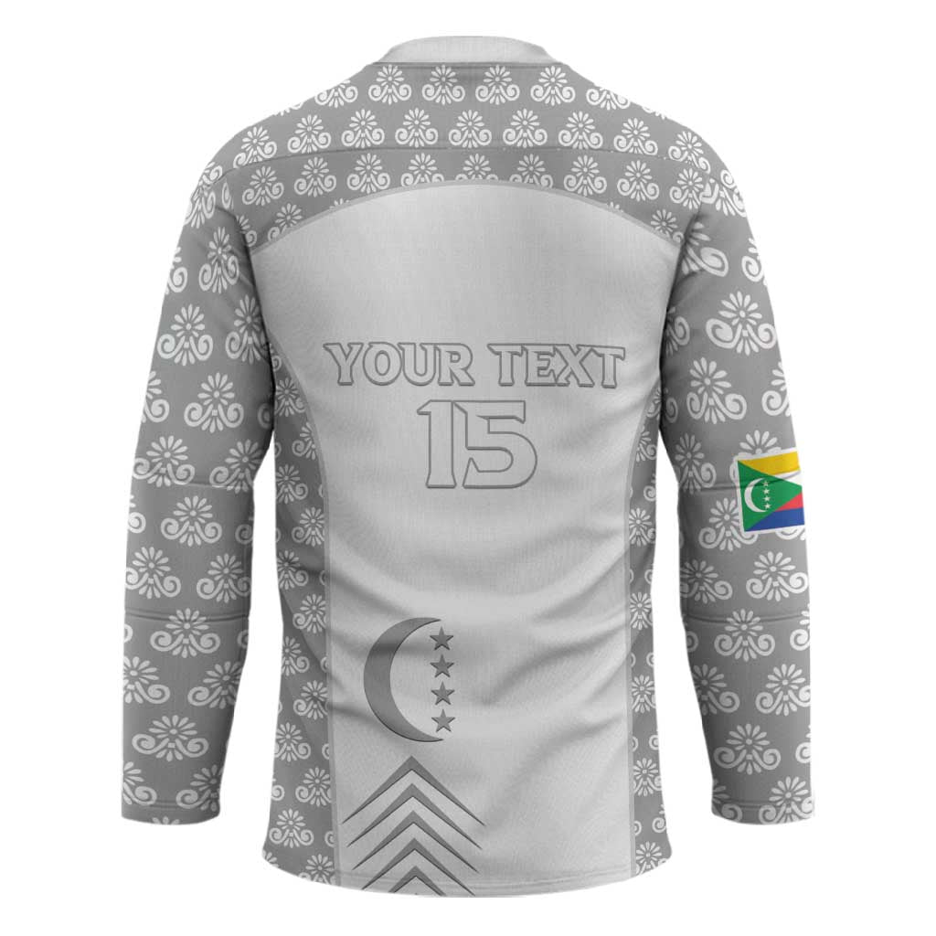 Custom Comoros Football Hockey Jersey Go Champions White Les Coelacantes - Wonder Print Shop