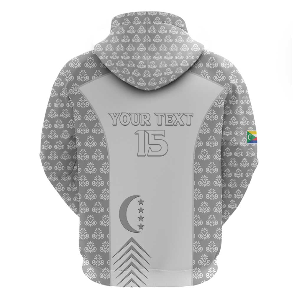 Custom Comoros Football Hoodie Go Champions White Les Coelacantes - Wonder Print Shop
