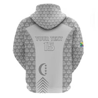 Custom Comoros Football Hoodie Go Champions White Les Coelacantes - Wonder Print Shop