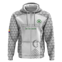 Custom Comoros Football Hoodie Go Champions White Les Coelacantes - Wonder Print Shop