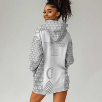 Custom Comoros Football Hoodie Dress Go Champions White Les Coelacantes - Wonder Print Shop