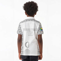 Custom Comoros Football Kid Polo Shirt Go Champions White Les Coelacantes LT15