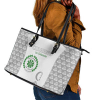Comoros Football Leather Tote Bag Go Champions White Les Coelacantes - Wonder Print Shop