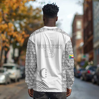 Custom Comoros Football Long Sleeve Shirt Go Champions White Les Coelacantes - Wonder Print Shop